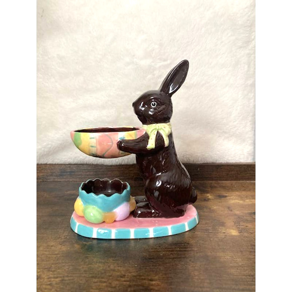 Adorable EASTER Chocolate Bunny Oil Burner - Bunny Rabbit Wax Warmer - Picture 4 of 9
